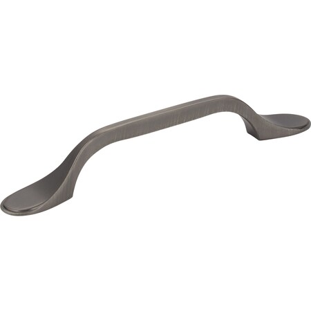 Elements 96 mm Center-to-Center Brushed Pewter Kenner Cabinet Pull 254-96BNBDL